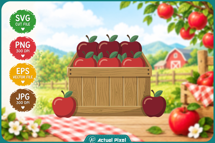 Apple Orchard Clipart