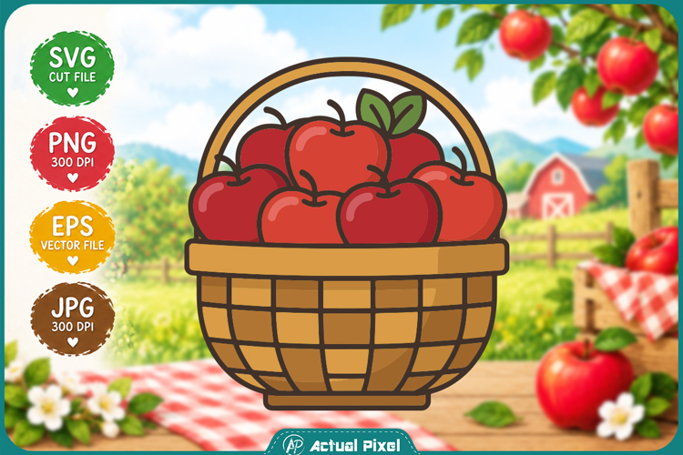Apple Orchard Clipart