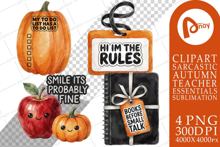 Apple Pumpkin Teacher Humor Sayings Sublimation