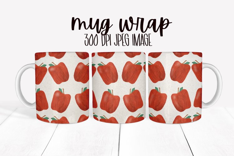Apple Pattern Mug Design example image 1