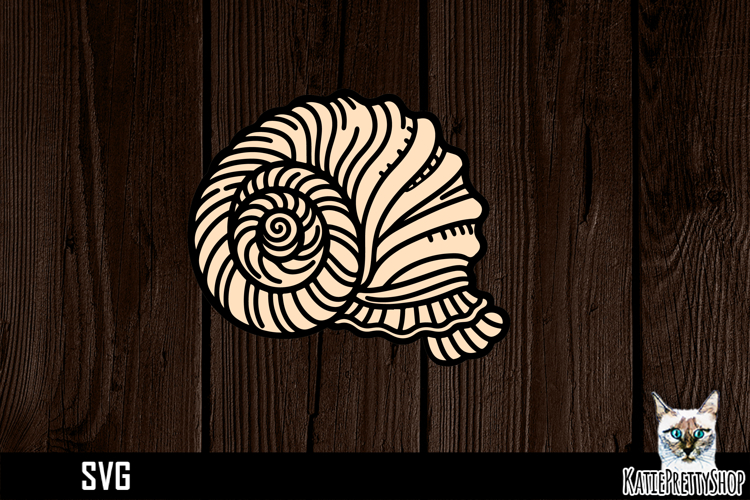 Papercut Sea shell Design SVG