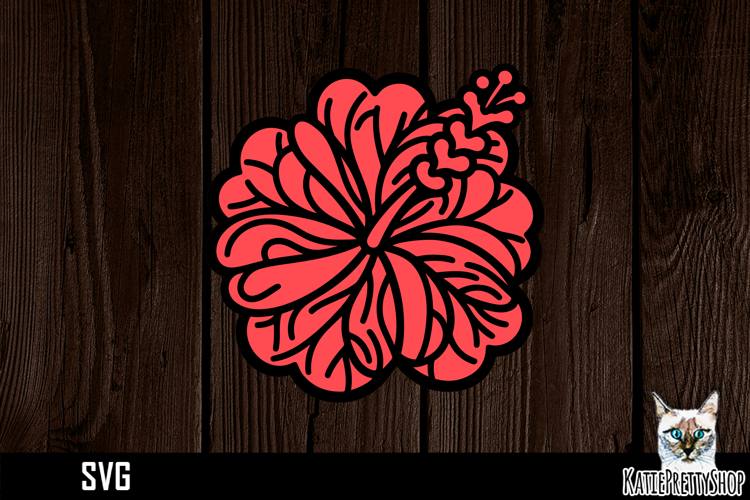 Hibiscus Flower Svg