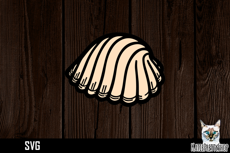 Papercut Sea shell Design SVG