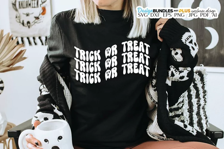Trick or Treat SVG | Halloween Design | Retro