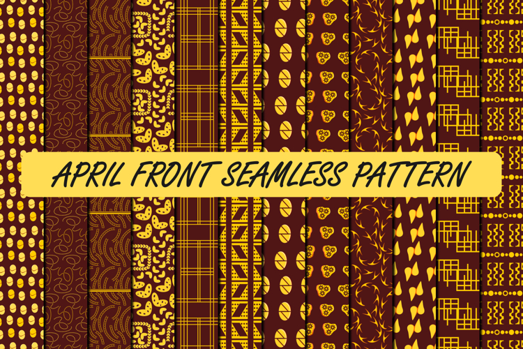 April Front Seamless Pattern