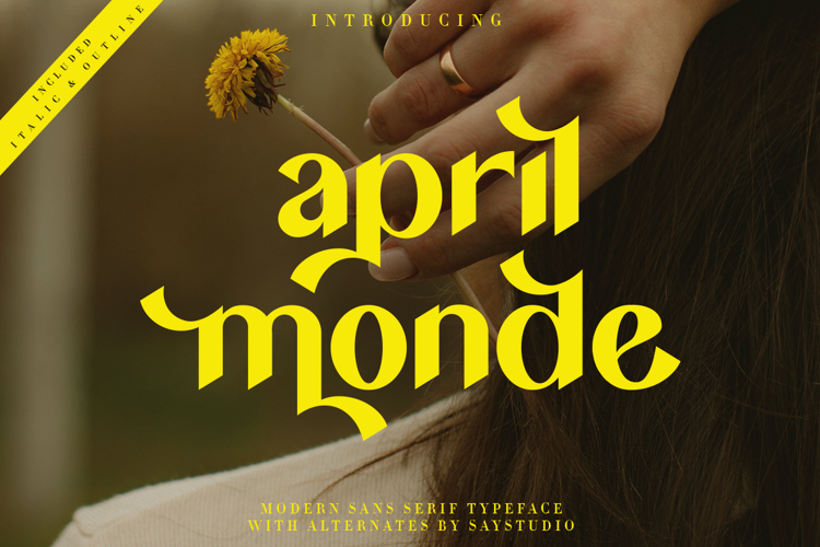 April Monde - Modern Sans Font