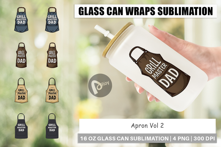 Glass Can Apron