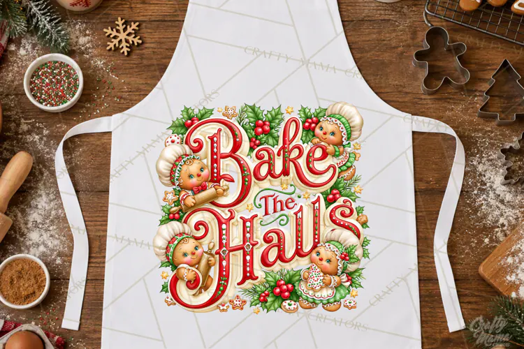 Christmas Baking Typography PNG, Christmas Cookie Saying