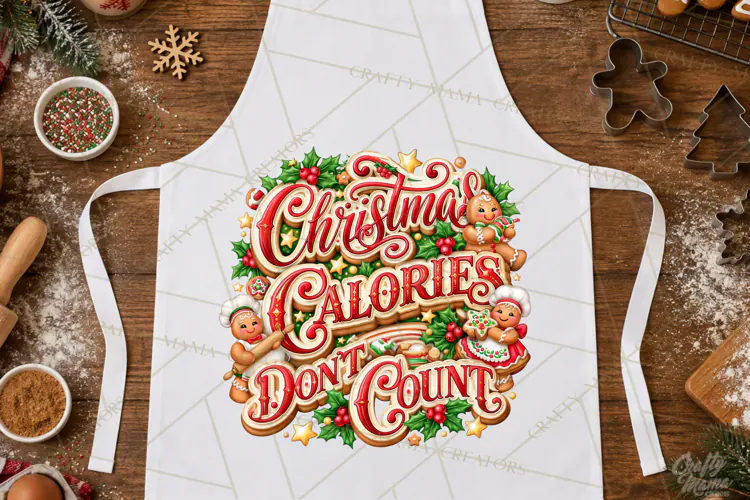Christmas Baking Typography PNG, Christmas Cookie Saying