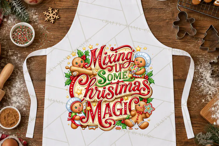 Christmas Baking Typography PNG, Christmas Cookie Saying