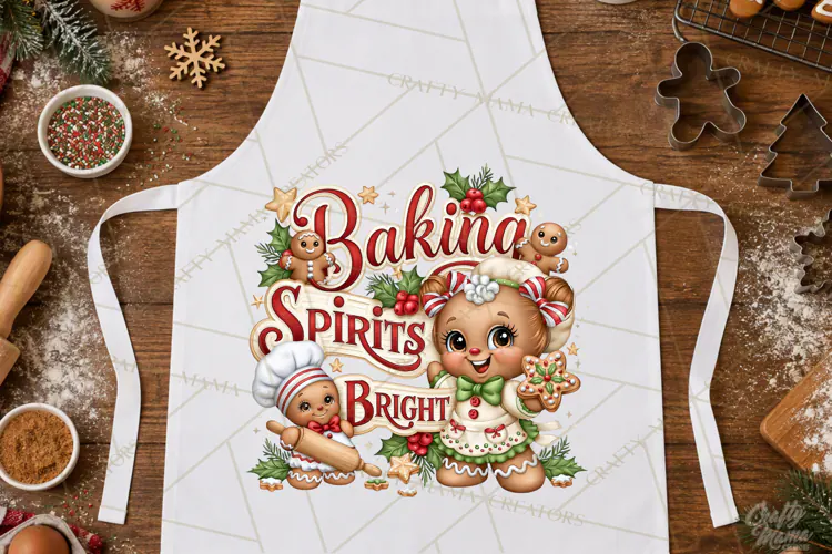 Christmas Baking Typography PNG, Christmas Cookie Saying