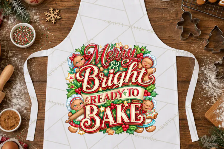 Christmas Baking Typography PNG, Christmas Cookie Saying
