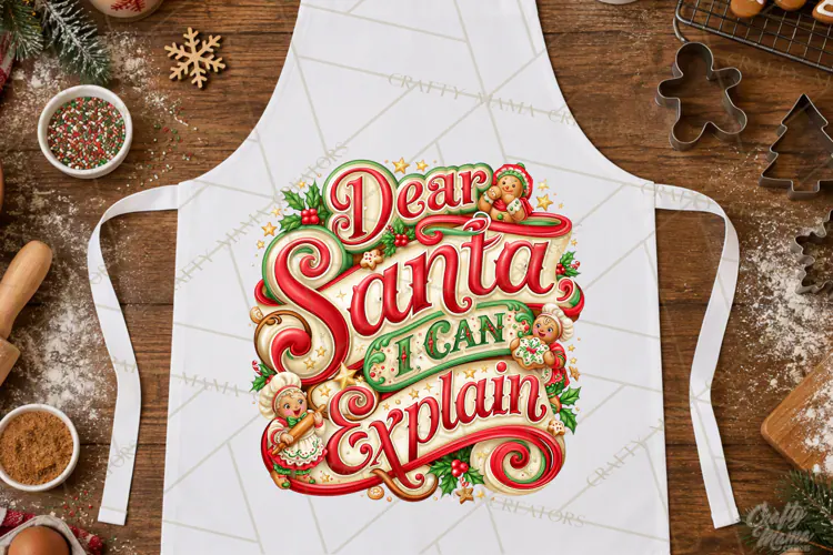 Christmas Baking Typography PNG, Christmas Cookie Saying