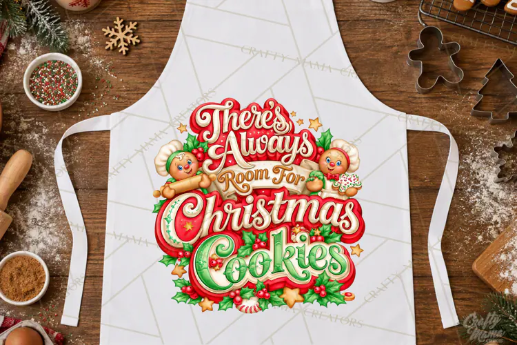 Christmas Baking Typography PNG, Christmas Cookie Saying
