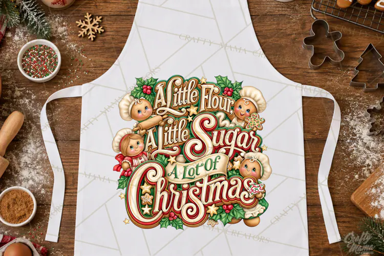 Christmas Baking Typography PNG, Christmas Cookie Saying