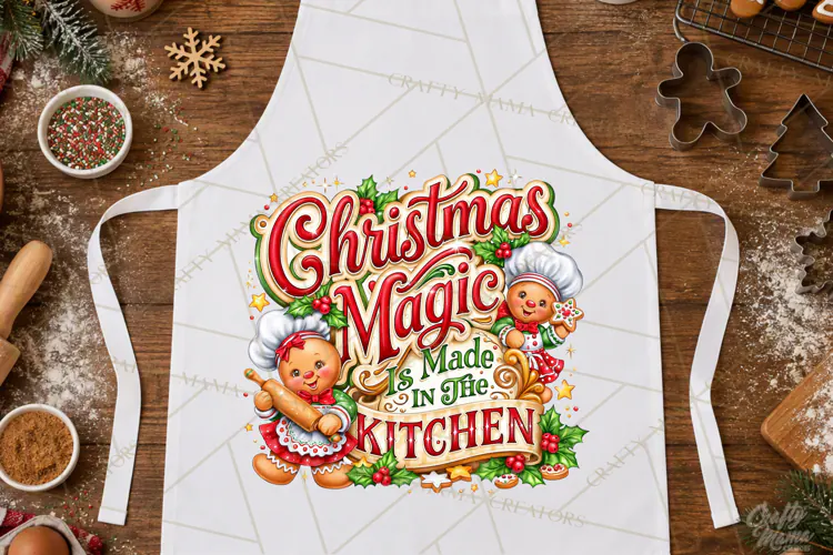 Christmas Baking Typography PNG, Christmas Cookie Saying