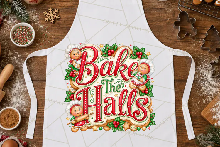 Christmas Baking Typography PNG, Christmas Cookie Saying