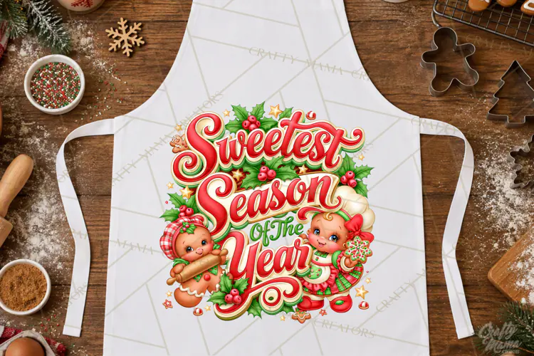 Christmas Baking Typography PNG, Christmas Cookie Saying