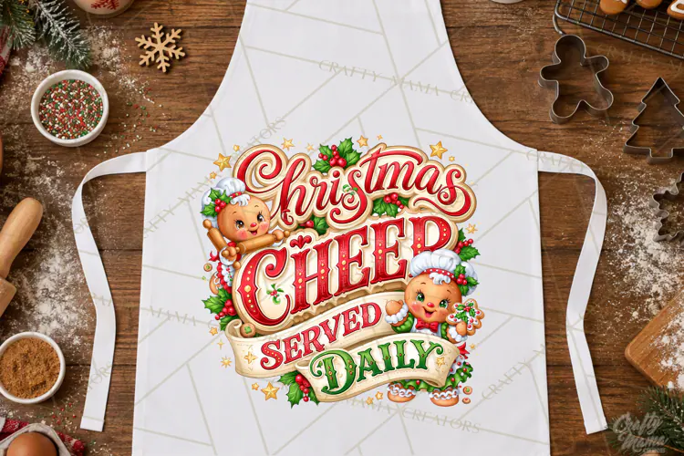 Christmas Baking Typography PNG, Christmas Cookie Saying