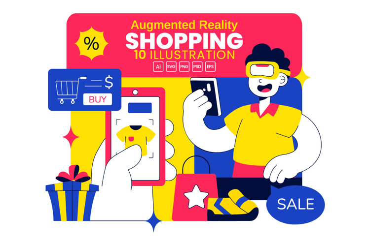 10 Augmented Reality Shopping Illustration