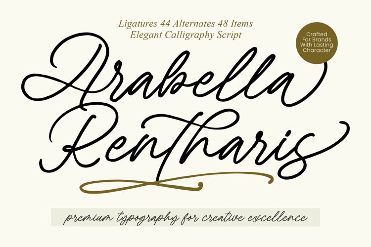 Arabella Rentharis - Elegant Calligraphy Script