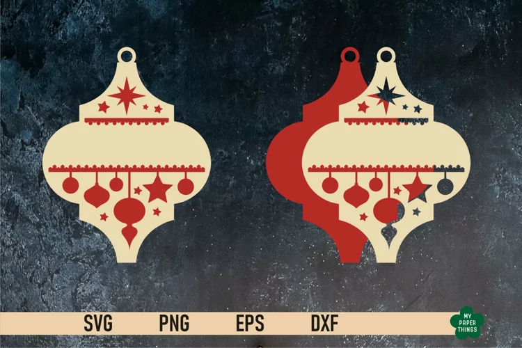 Christmas Gift Tags, Ornament SVG, Laser Cutting Files