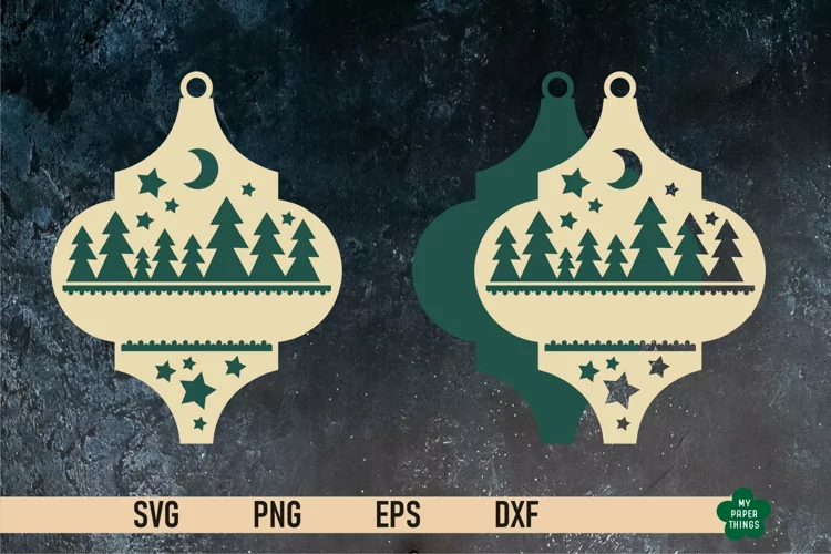 Christmas Gift Tags, Ornament SVG, Laser Cutting Files