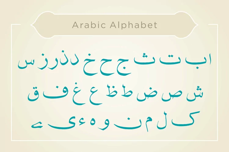 Nasakh Arabic Alphabet Calligraphy Fonts Style