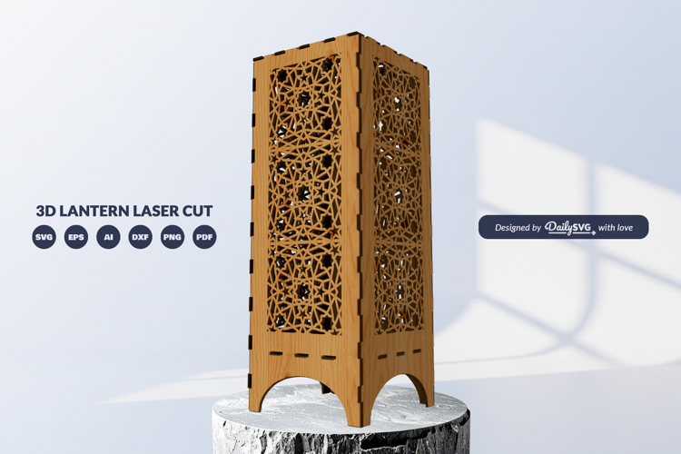 Arabic Lantern SVG | Laser Cut Digital Template
