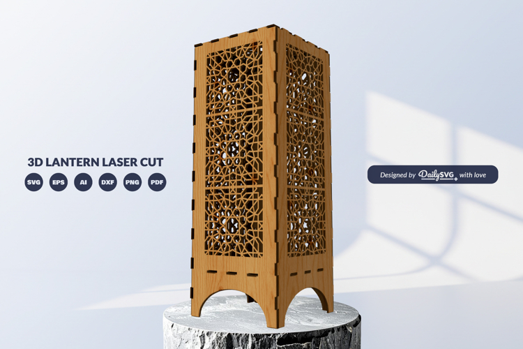 Arabic Lantern SVG | Laser Cut Digital Template