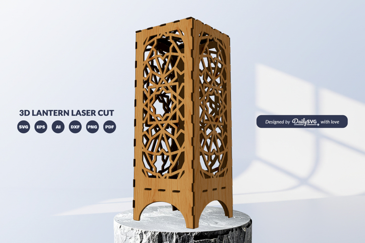 Arabic Lantern SVG | Laser Cut Digital Template