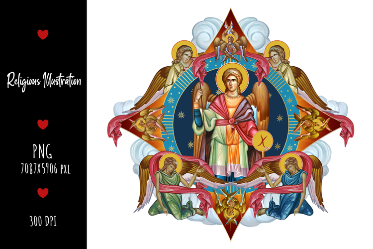 Archangel Gabriel Religious Illustration