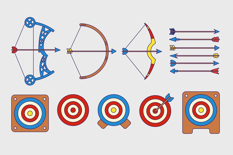 Archery Precision 14 Clipart Designs example image 1