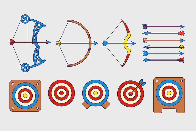 Archery Precision 14 Clipart Designs
