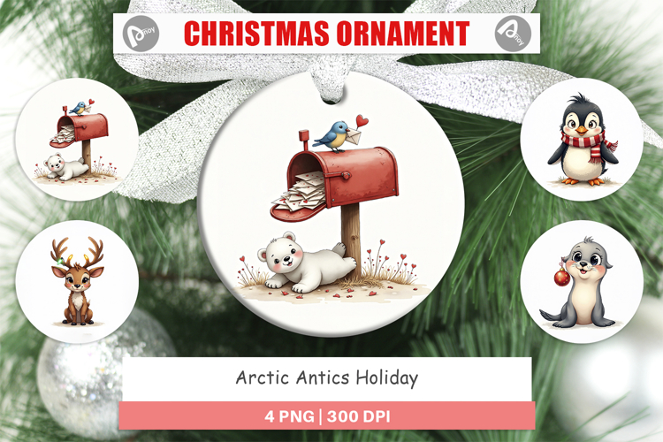 Christmas Ornament Sublimation Designs Image 4