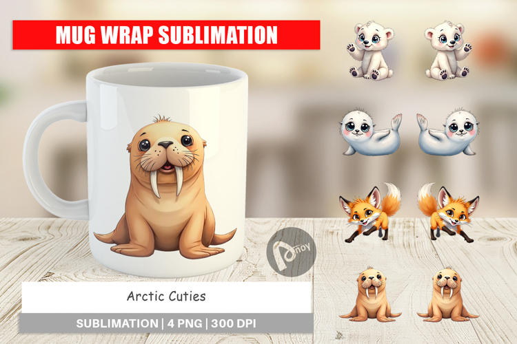 Arctic Cuties Mug Wrap
