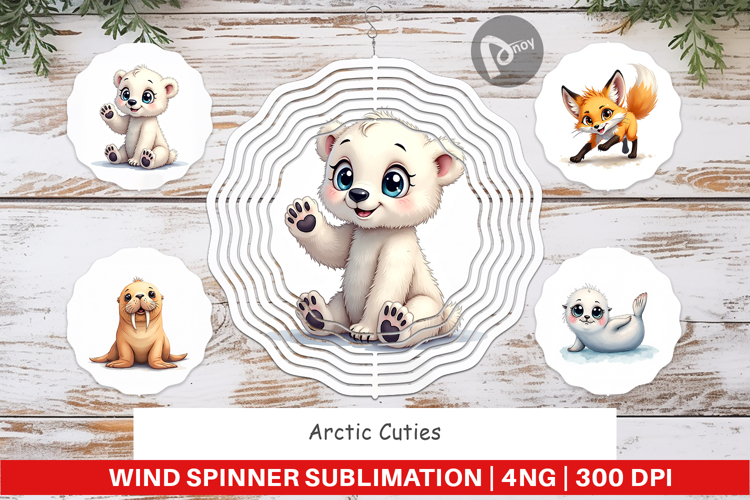 Arctic Cuties Wind Spinner