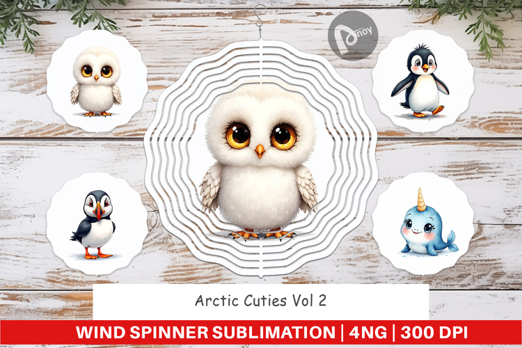 Arctic Cuties Wind Spinner