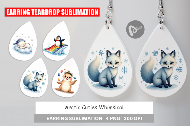 Arctic Cuties Whimsical Earring