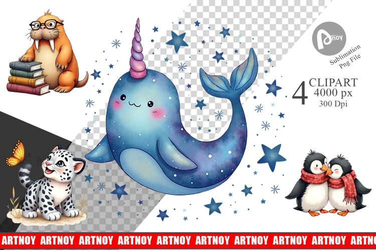 Arctic Cuties Whimsical Clipart