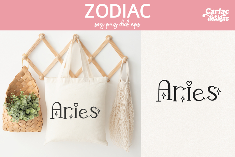 Aries Zodiac Sign SVG and Sublimation