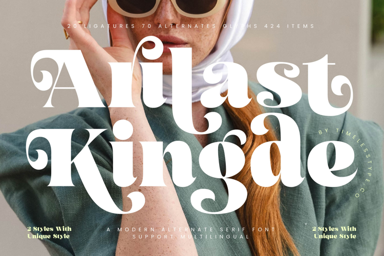 Arilast Kingde - Modern Alternate Serif Font