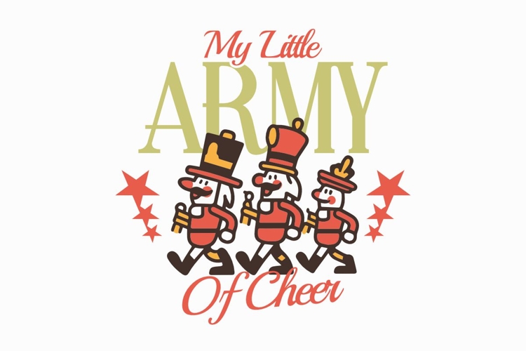 My Little Army of Cheers Christmas Funny T-shirt