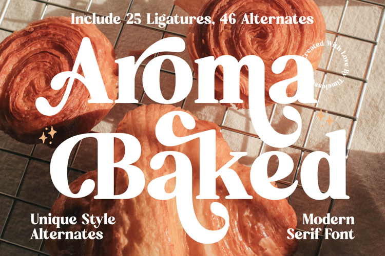 Aroma Baked - Modern Serif Font