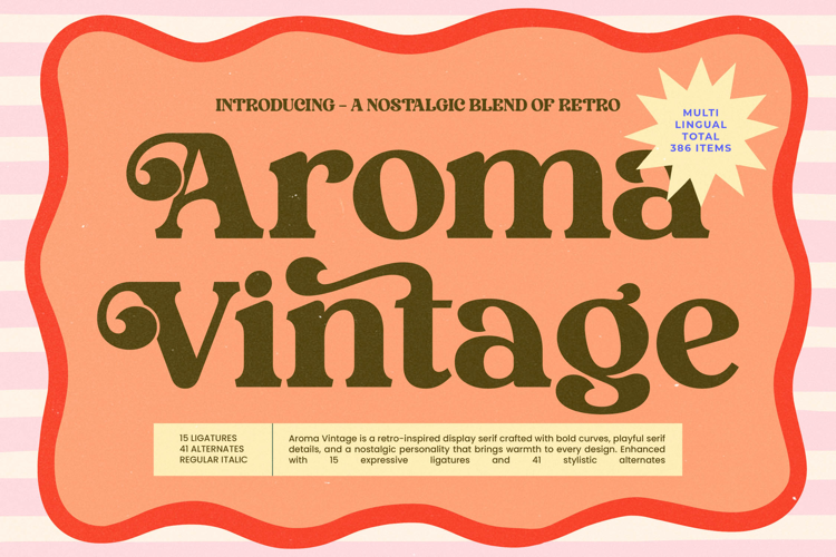 Aroma Vintage - Retro Display Serif