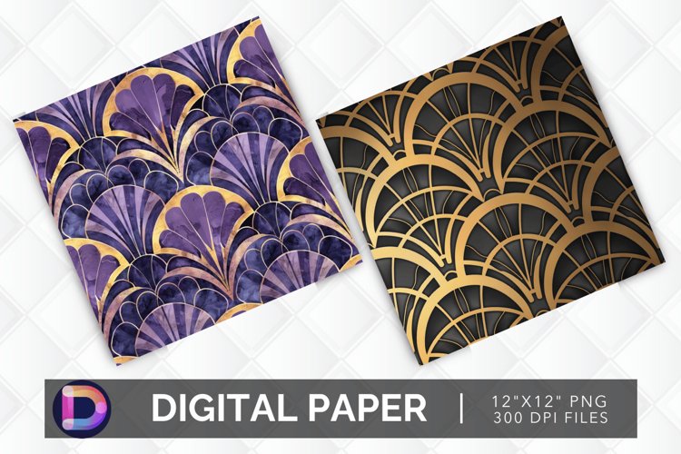 Art Deco Seamless Digital Paper
