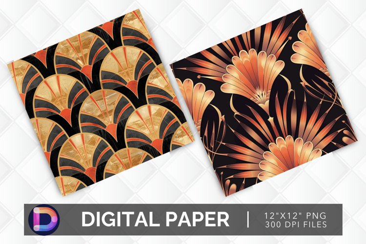 Art Deco Seamless Digital Paper example image 1