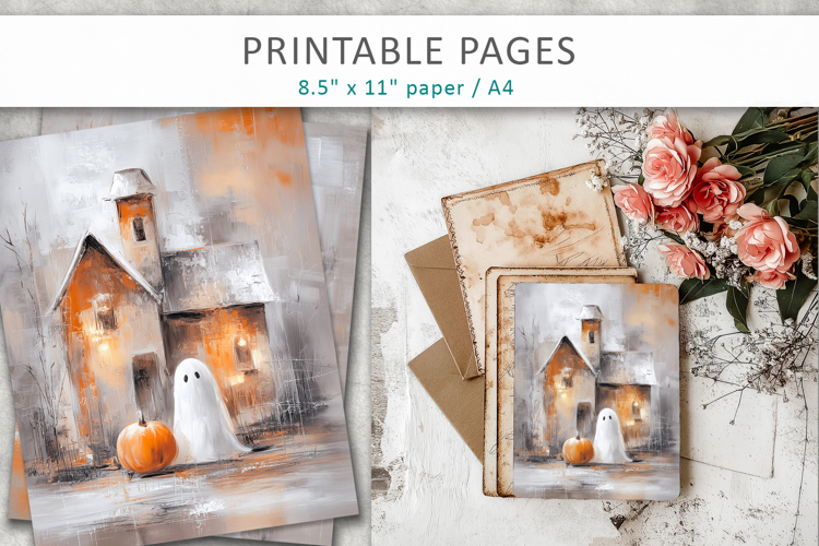 halloween junk journal papers