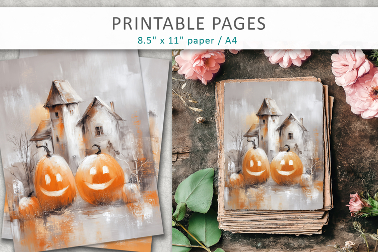 textured halloween paper, junk journal printable