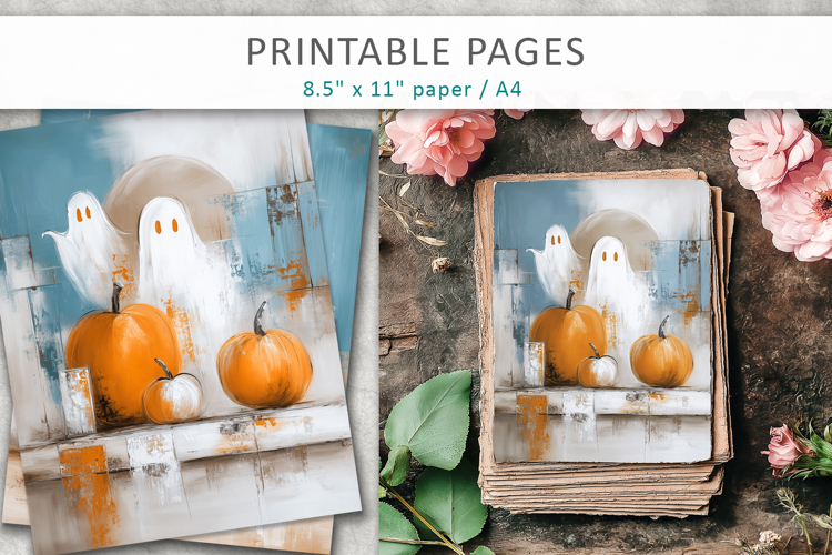halloween paper, ghost pages